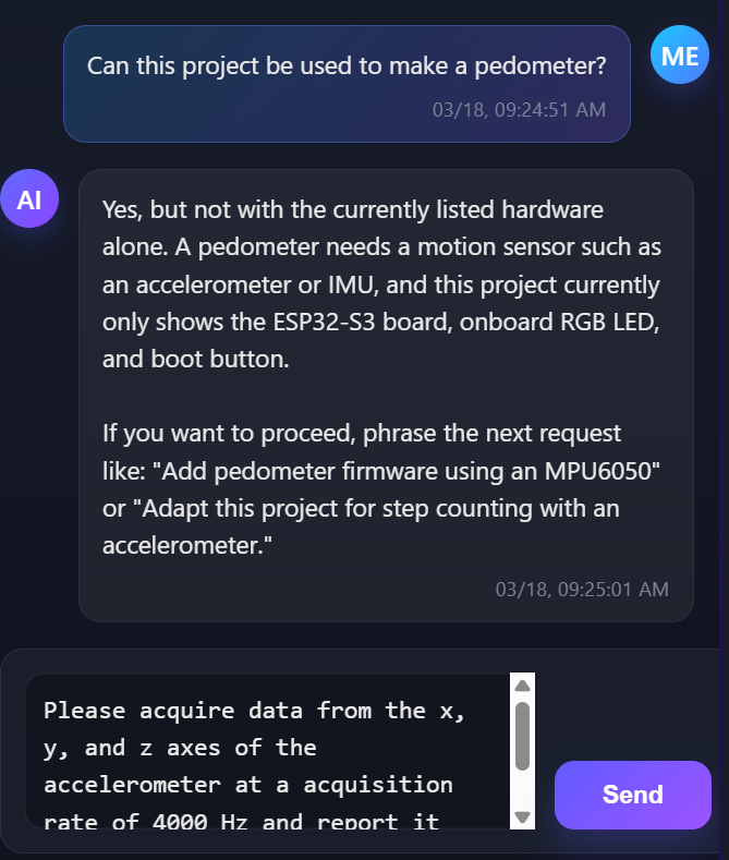 WhispBuild AI hardware chatbox